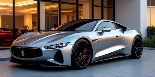 Voiture haut de gamme lustrée devant le centre Éclat Auto Detailing